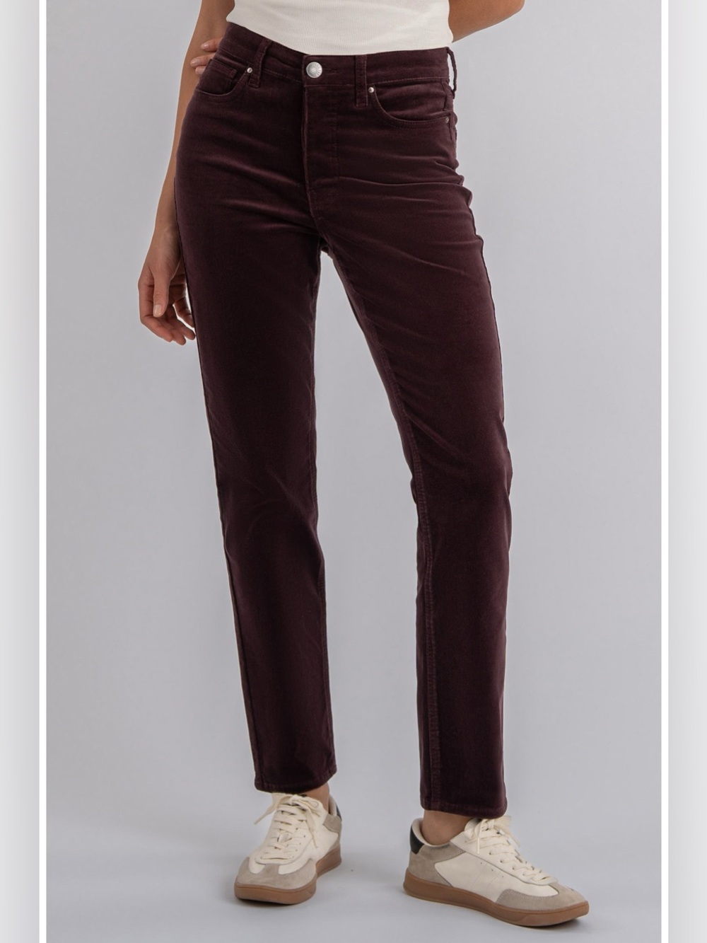 KUT from the Kloth Womens Rachael Corduroy High Rise Fab Ab Mom Jean Brown 6